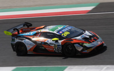 Bernardo Pellegrini in pista a Monza per la sfida finale nel Campionato Italiano GT Cup